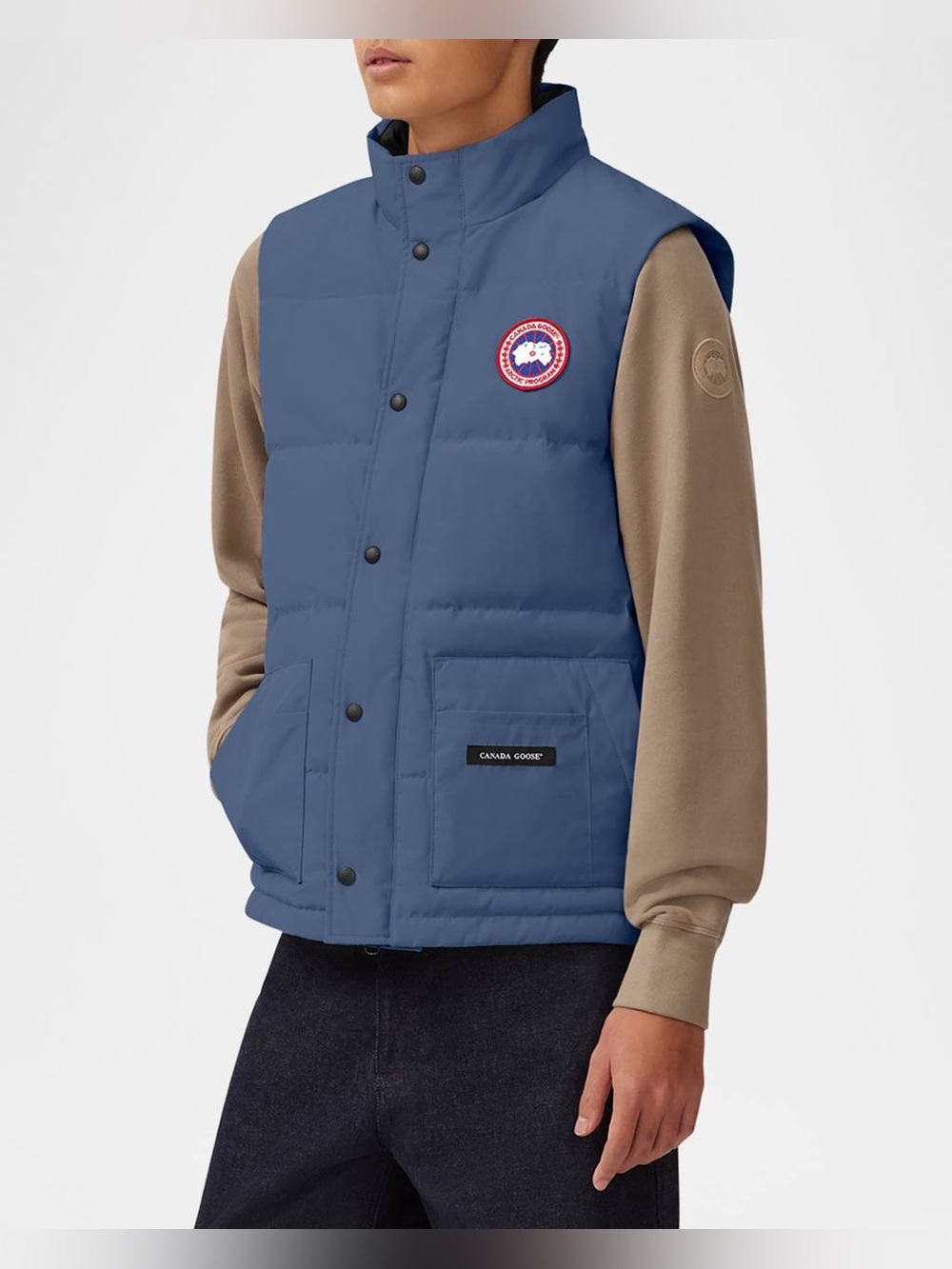 Authentic Canada Goose Men’s Freestyle Crew Vest L Ozone Blue New With Tags